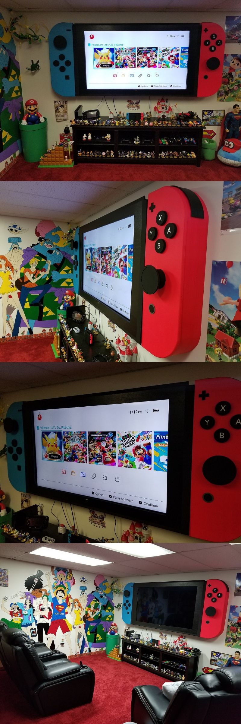 insolite ecran nintendo switch tele