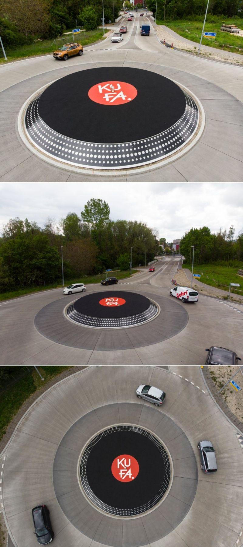 insolite disque rond-point suisse vinyle