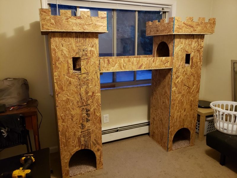 insolite chat chateau tour