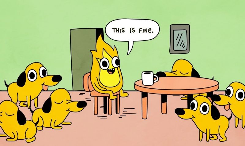 insolite chien flamme meme parallele univers