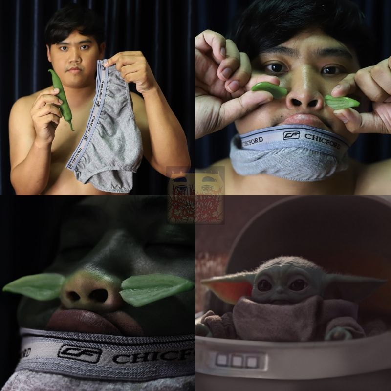 insolite bebe cosplay lowcost slip star wars yoda