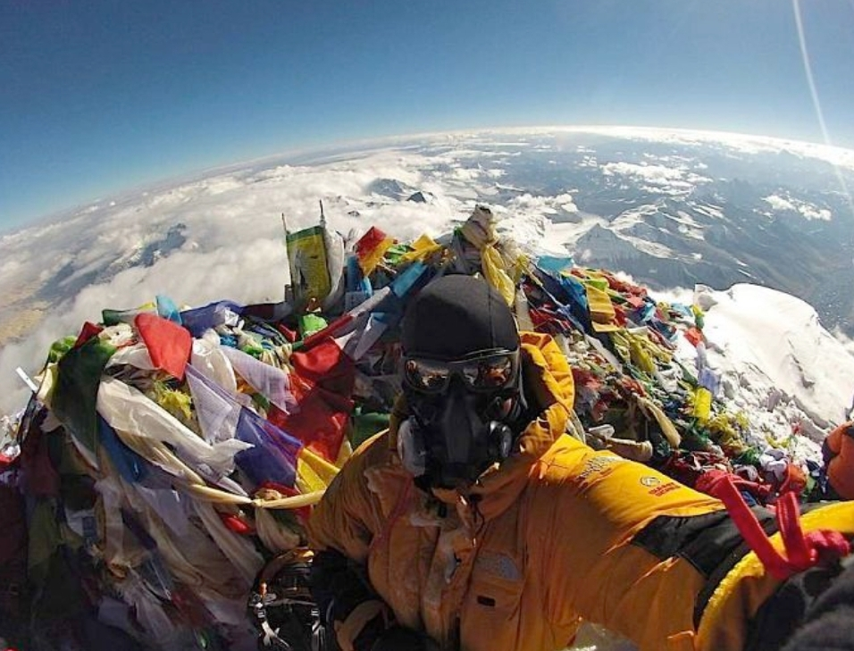 Au sommet de l'Everest