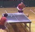 echange Démonstration de ping-pong