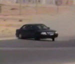 voiture desert saoudite Dérapage contrôlé