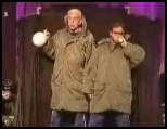 humour duo comedien Men In Coats