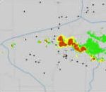 deviation radar Trajectoires des avions FedEx pendant un orage