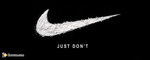 affiche  Nike : Just don't