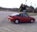jackass cascade Un saut par dessus une voiture