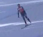 skieur Ski sur une jambe