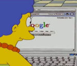 homer Marge Simpson sur Google