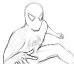 mattia dessin photoshop Spiderman en Speed Painting