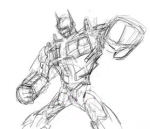 mattia dessin transformers Optimus Prime en Speed Painting