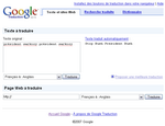 google Président Sarkozy dans Google Traduction