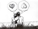 dessin Deux visions différentes de l'amour