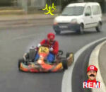 kart Rémi Gaillard joue à Mario Kart