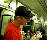 roll Rickroll dans le métro New-Yorkais