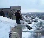 saut toit immeuble Saut à l'élastique russe