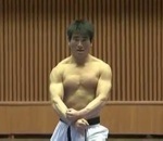 art demonstration Taekwondo en Corée du Nord