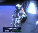 baumgartner Revoir le saut de Felix Baumgartner depuis l'espace