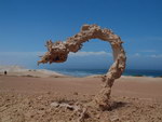 sculpture sable Du sable touché par la foudre