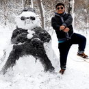 style Bonhomme de neige Gangnam Style