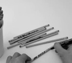 crayon Le Joker dessiné avec des crayons