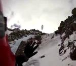 chute glace Chute d'un alpiniste