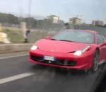 voiture accident Crash d'une Ferrari F458