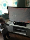 enfant tele Peindre la télé