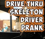blague cachee Squelette au drive-in
