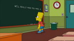 hommage Bart Simpson rend hommage à Mrs K