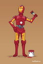 peinture C-3PO veut devenir Ironman