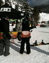 fesses planche Illusion avec un snowboard
