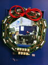 porte cable couronne Couronne de Noël d'informaticiens