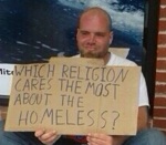pancarte Quelle religion donne le plus ?