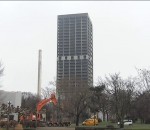 demolition Démolition de la tour AfE-Turm (Francfort)