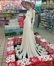 mannequin robe Robe en papier toilette