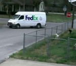 camionnette Cela aurait pu être pire pour ce livreur FedEx