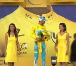 cycliste tour Le maillot jaune du Tour de France se prend un vent