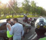 automobiliste motard moto Fin inattendue pendant un road rage