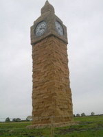 horloge Big Ben à la campagne