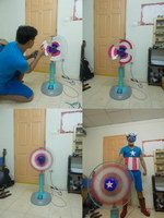 bouclier Ventilateur bouclier Captain America