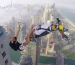 base jump tyrolienne Dream Jump (Dubaï 4K)