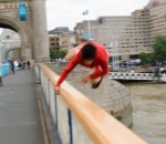 fleuve saut Sauter du Tower Bridge à Londres