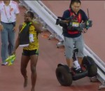 cameraman usain Usain Bolt renversé par un Segway