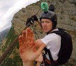 jump tyrolienne Tyrolienne non prévue pour un BASE jumper
