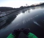 luge Accident de luge à 80 km/h sur un lac gelé
