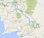 milieu Le voyage de Frodon dans Google Maps