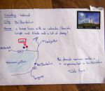 islande Il ne connait pas l'adresse, alors il dessine une carte sur l'enveloppe