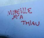graffiti Mireille m'a thieu
